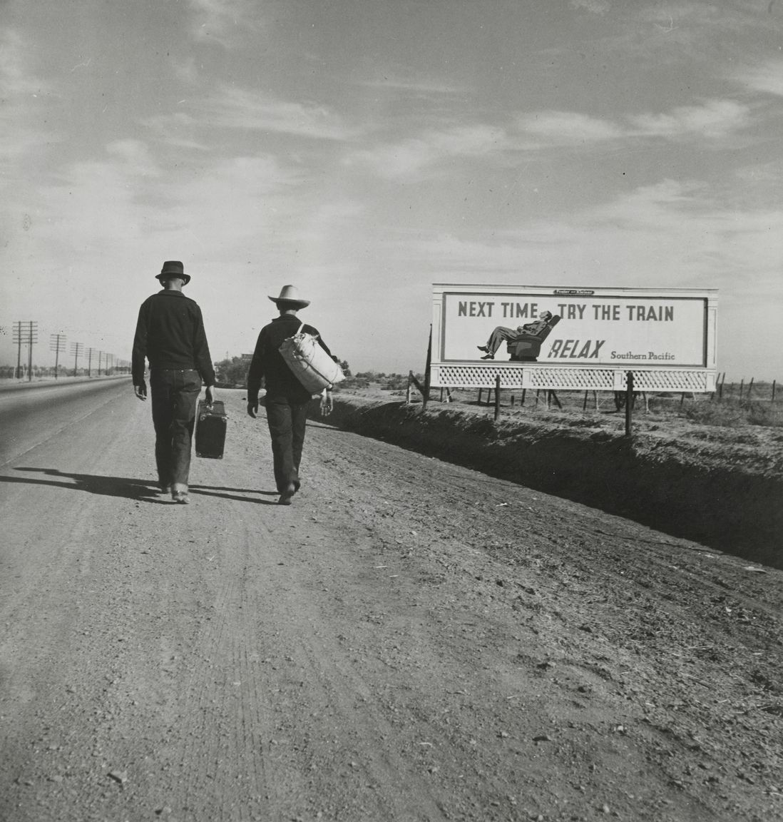 Dorothea Lange. On the Road to Los Angeles, California. 1937.  (The Museum of Modern Art, New York)